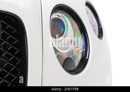 Detailbilder des Bentley Continental GT3R Stockfoto