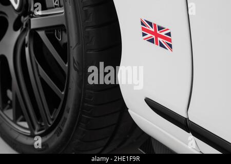 Detailbilder des Bentley Continental GT3R Stockfoto