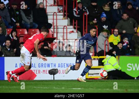 Swindon, England, 7th. Januar 2022. Kayky aus Manchester City während des Emirates FA Cup-Spiels auf dem County Ground, Swindon. Bildnachweis sollte lauten: Ashley Crowden / Sportimage Kredit: Sportimage/Alamy Live News Stockfoto