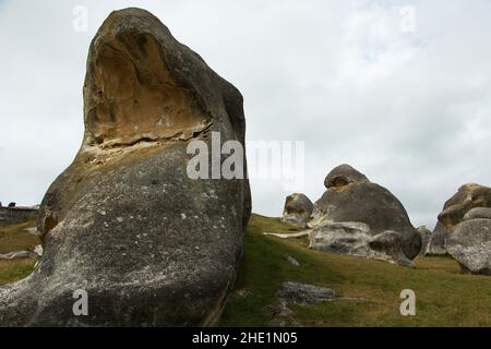 Elephant Rocks in der Nähe von Duntroon auf der Südinsel Neuseelands Stockfoto