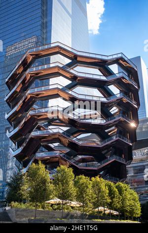 20 Hudson Yards, New York, USA, 27. September 2019: The Vessel Stockfoto