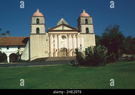 Die spanische Mission in Santa Barbara, Kalifornien, USA Stockfoto