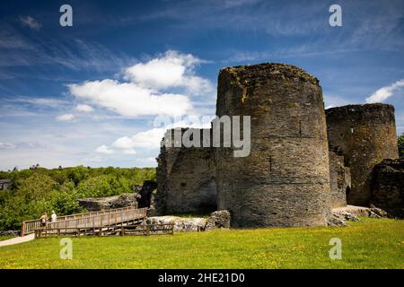 Großbritannien, Wales, Pembrokeshire, Cilgerran, Schloss, das von den Grafen von Pembroke nach der Gefangennahme durch Lord Rhys AP Grufydd wieder aufgebaut wurde Stockfoto