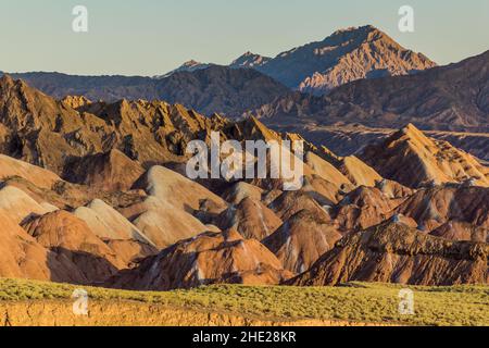 Farbenfrohe Regenbogenberge im Zhangye Danxia National Geopark, Provinz Gansu, China Stockfoto