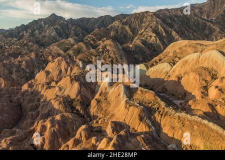 Rainbow Mountains im Zhangye Danxia National Geopark, Provinz Gansu, China Stockfoto