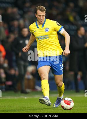 Dan Burn von Brighton und Hove Albion während des dritten Spiels des Emirates FA Cup in den Hawthorns, West Bromwich. Bilddatum: Samstag, 8. Januar 2022. Stockfoto