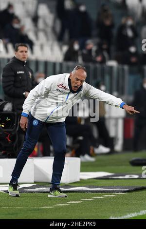 Turin, Italien. 6th Januar 2022. Marco Domenichini während des Serie-A-Spiels Juventus Napoli im Allianz-Stadion in Turin (Bildquelle: © Agnfoto/Pacific Press via ZUMA Press Wire) Stockfoto