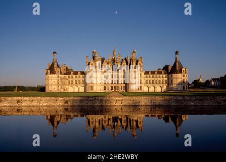 Blick von Westen Stockfoto