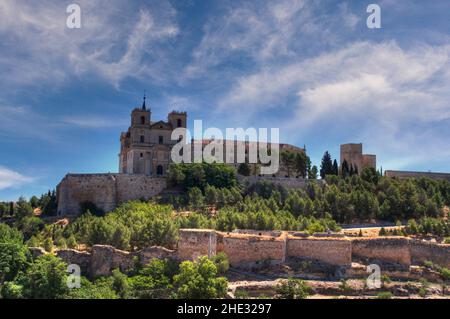 Kloster von Santiago de Ucles in Cuenca Stockfoto