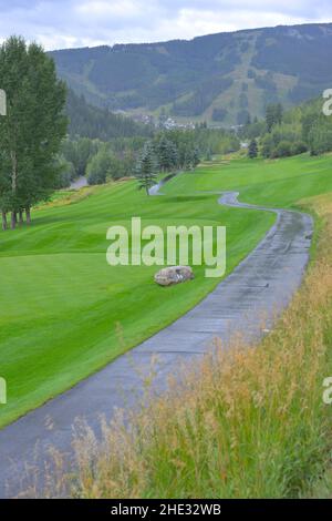 Der luxuriöse Beaver Creek Golf Club, Beaver Creek Resort CO Stockfoto