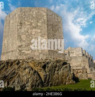 Schloss von Guzman el Xeno in Tarifa de Cadiz, Andalusien Stockfoto