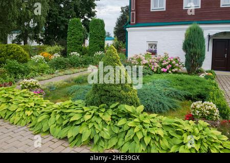 Alexandrow, Russland - 10. AUGUST 2021. Haus der Oberin. Museumsreservat „Aleksandrowskaja Sloboda“. Alexandrow, Region Wladimir Stockfoto