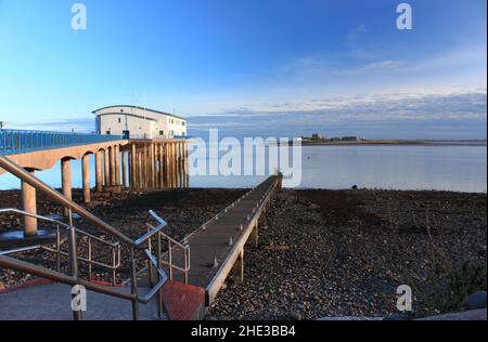 Blick auf die Insel Piel von der Insel Roa Stockfoto