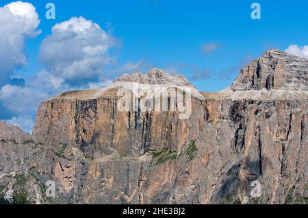 Piz Ciavazes (2831 m), Sellagruppe, Dolomiten, Trentino-Südtirol, Italien Stockfoto