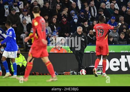 Leicester, Großbritannien. 08th Januar 2022. Claudio Ranieri Manager von Watford in Leicester, Vereinigtes Königreich am 1/8/2022. (Foto von Ashley Crowden/News Images/Sipa USA) Quelle: SIPA USA/Alamy Live News Stockfoto