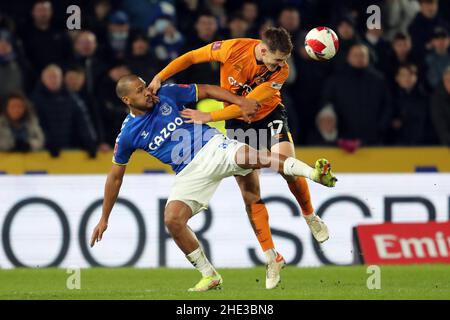 SALOMON RONDON, SEAN MCLOUGHLIN, HULL CITY FC V EVERTON FC, 2022 Stockfoto