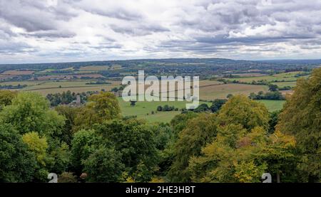 Blick auf Chalk Downlands am Rande der Chiltern Hills, Ashridge Estate, Buckinghamshire, England, Großbritannien. 8th vom September 2018 Stockfoto