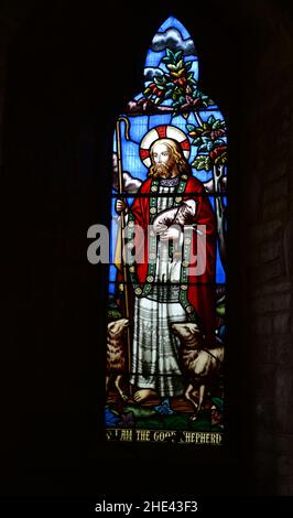 Eine wunderschöne normannische Kirche, im Herzen der Gemeinde von Many Dewchurch Stockfoto