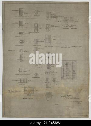 Reihenhaus für die Vermisst Buford (oder beauford), 2134 Leroy, N.W., Washington, D.C. Millwork Stockfoto