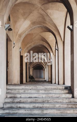 Antiker Korridor in Tel Aviv, Israel Stockfoto