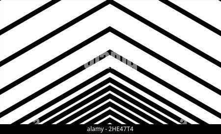 Pfeilbildung von oben nach unten, hochauflösende CGI-Bewegungshintergründe, ideal für die Bearbeitung, ideal für Luma-Keying und Maskierung. Countdown wird angezeigt Stockfoto