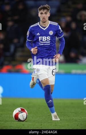 Leicester, Großbritannien. 08th Januar 2022. Lewis Brunt (LC) beim Round Match des Leicester City gegen Watford Emirates FA Cup 3rd im King Power Stadium, Leicester, Großbritannien, am 8. Januar 2022 Credit: Paul Marriott/Alamy Live News Stockfoto