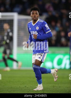 Leicester, Großbritannien. 08th Januar 2022. Wanya Madivadua (LC) beim Round Match Leicester City gegen Watford Emirates FA Cup 3rd, im King Power Stadium, Leicester, Großbritannien, am 8. Januar 2022 Credit: Paul Marriott/Alamy Live News Stockfoto