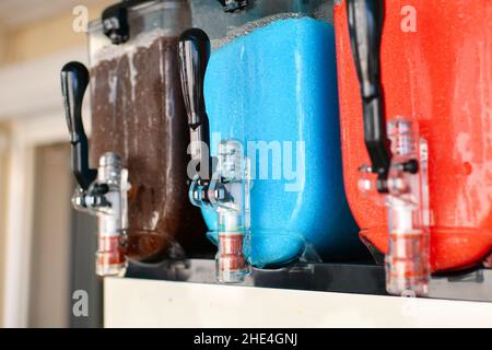 Eis Granit Behälter Sommer trinken Saft Gerät Stockfoto