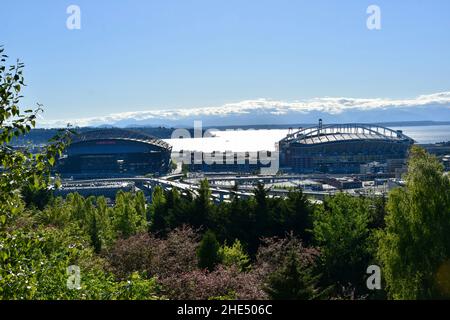 Sehenswürdigkeiten rund um den Großraum Seattle, Washington 2021 nach der COVID-Pandemie Stockfoto