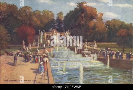 Saint Cloud, Parc De Saint-Cloud, Grandes Eaux. (137-1) Stockfoto