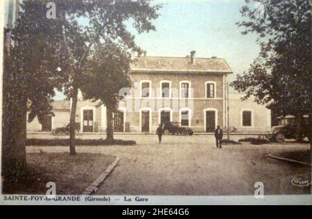 Sainte-Foy-la-Grande - Gare 8. Stockfoto