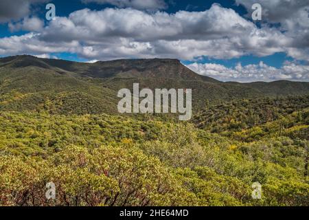 Bradshaw Mountains, Blick vom Senator Highway 52, Backroad in Prescott National Forest, Arizona, USA Stockfoto