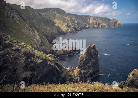 Serra Capelada, die höchsten Klippen Kontinentaleuropas, Kap Ortegal, Galicien, Spanien Stockfoto