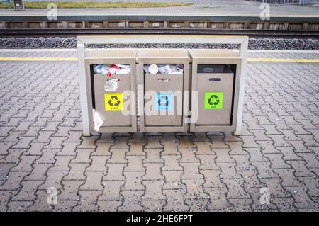Bahnhof Usti nad Orlici, Tschechische Republik, 5. Januar 2022. (CTK Photo/Libor Sojka) Stockfoto