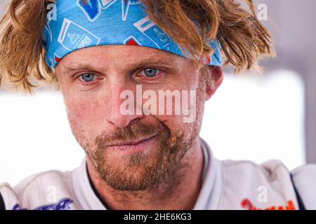 Al Dawadimi, Saudi-Arabien. 09th Januar 2022. Van Beveren Adrien (Fra), Monster Energy Yamaha Rally Team, Yamaha WR450F, Moto, Portrait während der Etappe 7 der Rallye Dakar 2022 zwischen Riad und Al Dawadimi, am 9th 2022. Januar in Al Dawadimi, Saudi-Arabien - Foto Julien Delfosse/DPPI Credit: DPPI Media/Alamy Live News Stockfoto
