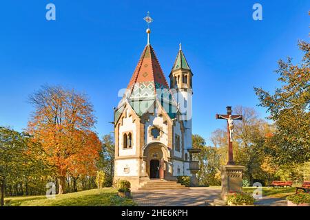 Malsch, Deutschland - Oktober 2021: Wallfahrtskapelle mit dem Namen Wallfahrtskapelle Letzenberg Stockfoto