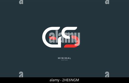 Alphabet Buchstabe Symbol Logo GS Stock Vektor