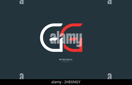 Buchstabensymbol GG Stock Vektor