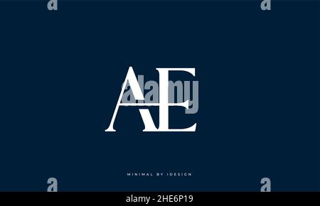 Buchstabensymbol Logo AE Stock Vektor
