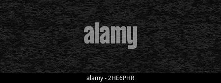 Abstrakte Textur schwarzen Stein Hintergrund. Volumetrischer dunkler Felshintergrund, Banner. 3D Rendern. Steinmauer. Alte verwitterte zerbröckelnde Oberfläche Stockfoto