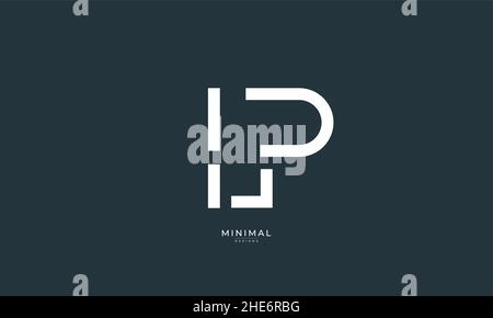 Buchstabensymbol-Logo LP Stock Vektor