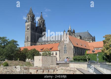 Magdeburg, Dom Stockfoto