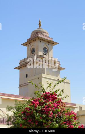 Mubarak Mahal City Palace und Museum, Jaipur, Rajasthan, Indien, Südasien Stockfoto