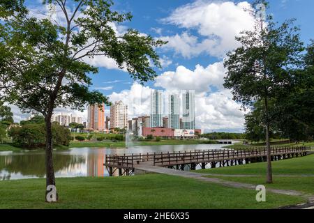Szenen aus dem ökologischen Park der Stadt Indaiatuba im Inneren des Bundesstaates Sao Paulo Brasilien Stockfoto