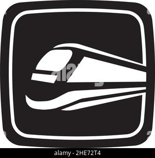 Online Zug Ticket Reise Vektor Logo Design Stock Vektor