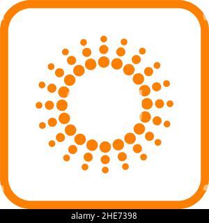 Vektorlogo mit ultraviolettem oder UV-Schutz Stock Vektor