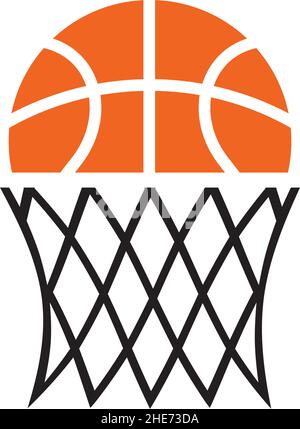 Basketball-Spiel Sport Club Vektor-Logo-Design Stock Vektor