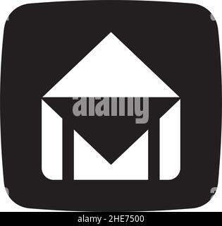 Symbolvektor für das Logo des Nachrichtensenders Stock Vektor