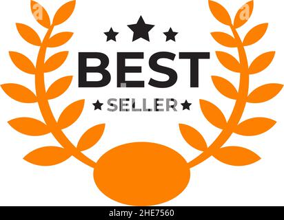 Bestseller Produkt Emblem Vektor Logo Design Stock Vektor