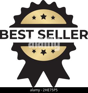Bestseller Produkt Emblem Vektor Logo Design Stock Vektor